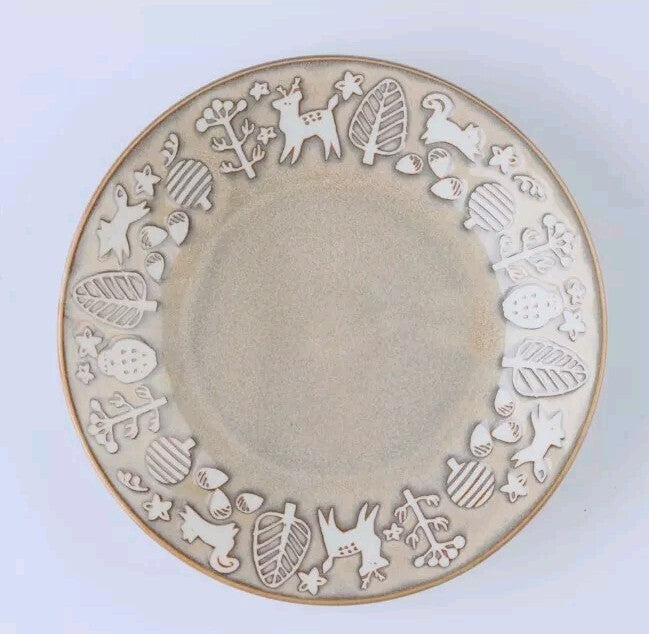 Mino Ware Minotobu Curved Plates Set of 4-3 fl oz, 6 inch