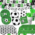 170pc Soccer Party Decorations Set - Balloons Banner Tableware Party Supplies